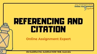 referencing and citation