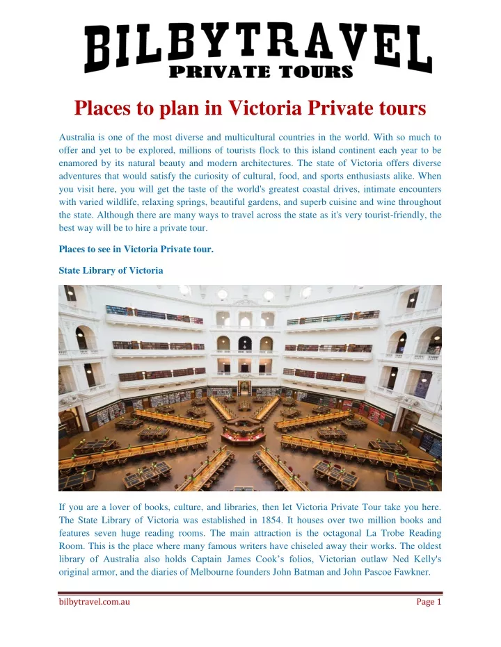 places to plan in victoria private tours