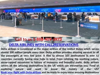 DELTA AIRLINES WITH CALL2RESERVATIONS