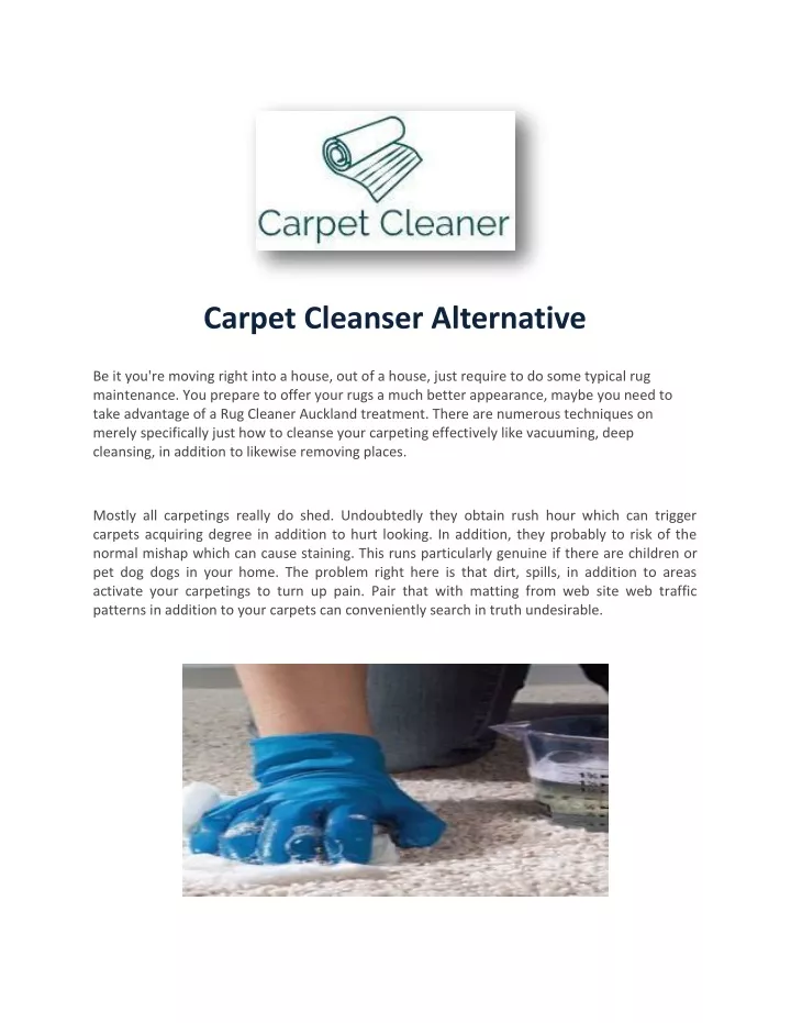 carpet cleanser alternative