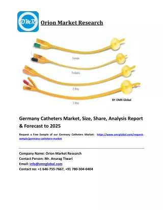 Germany Catheters Market Size, Share and Forecast 2019-2025