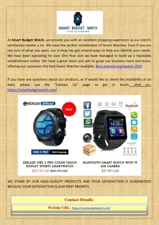at smart budget watch we provide you with