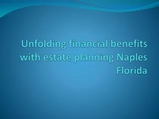 Estate planning Naples Florida