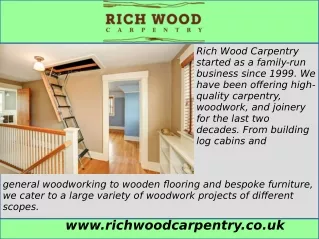 carpentry services London