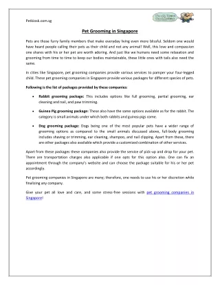 petkiosk com sg pet grooming in singapore