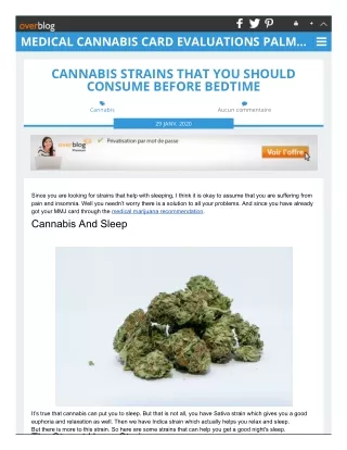 CANNABIS STRAINS THAT YOU SHOULD CONSUME BEFORE BEDTIME