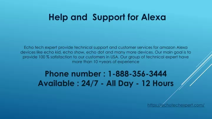 help and support for alexa