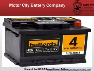 Auto Batteries Wyandotte | Motor City Battery Company