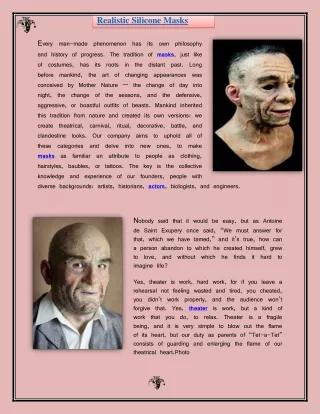 realistic silicone masks