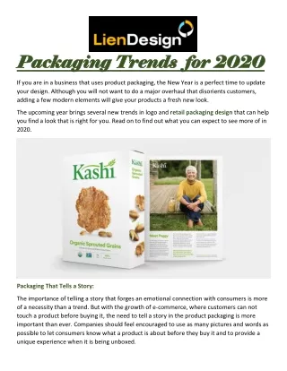 Packaging Trends for 2020