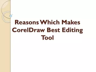 Top Reasons Choose Coreldraw