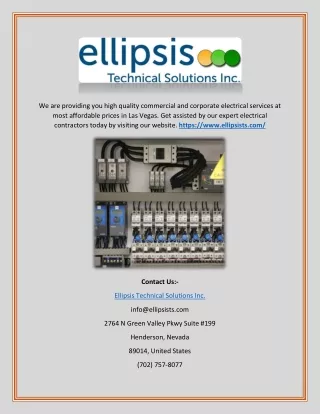 Electrical Repair Services Las Vegas - Ellipsists.com