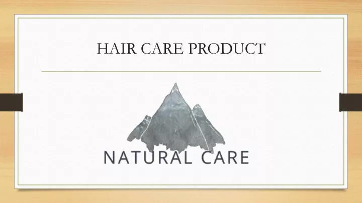 hair care product