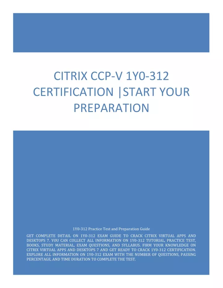 citrix ccp v 1y0 312 certification start your