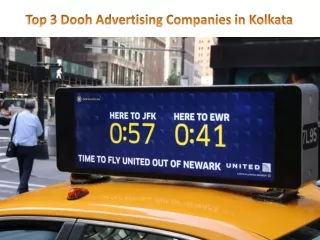Top 3 Dooh Advertising Companies in Kolkata