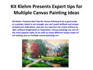 Kit Klehm Presents Expert Tips for Multiple Canvas Painting Ideas