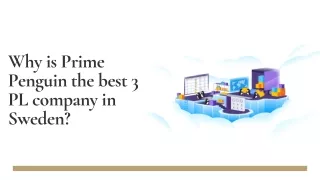 Why is Prime Penguin the best 3 PL company in Sweden?
