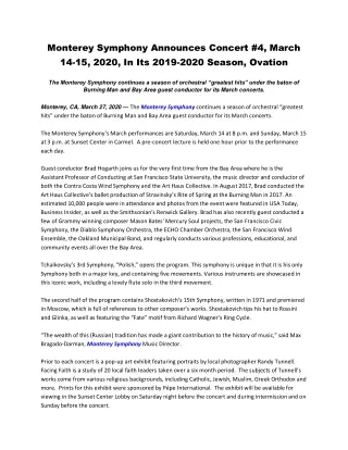 monterey symphony announces concert 4 march