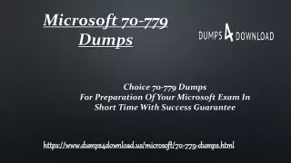 Most Updated Microsoft 70-779 Exam Simulator Questions Dumps Provided By Dumps4Download.us