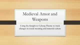 medieval amor and weapons