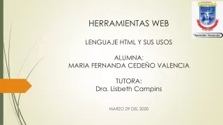 HTML Y USOS FERNANDA CEDEÑO