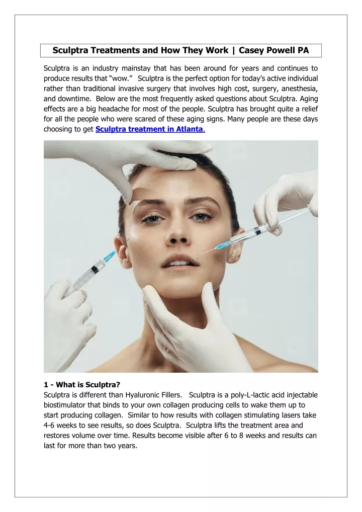 sculptra treatments and how they work casey