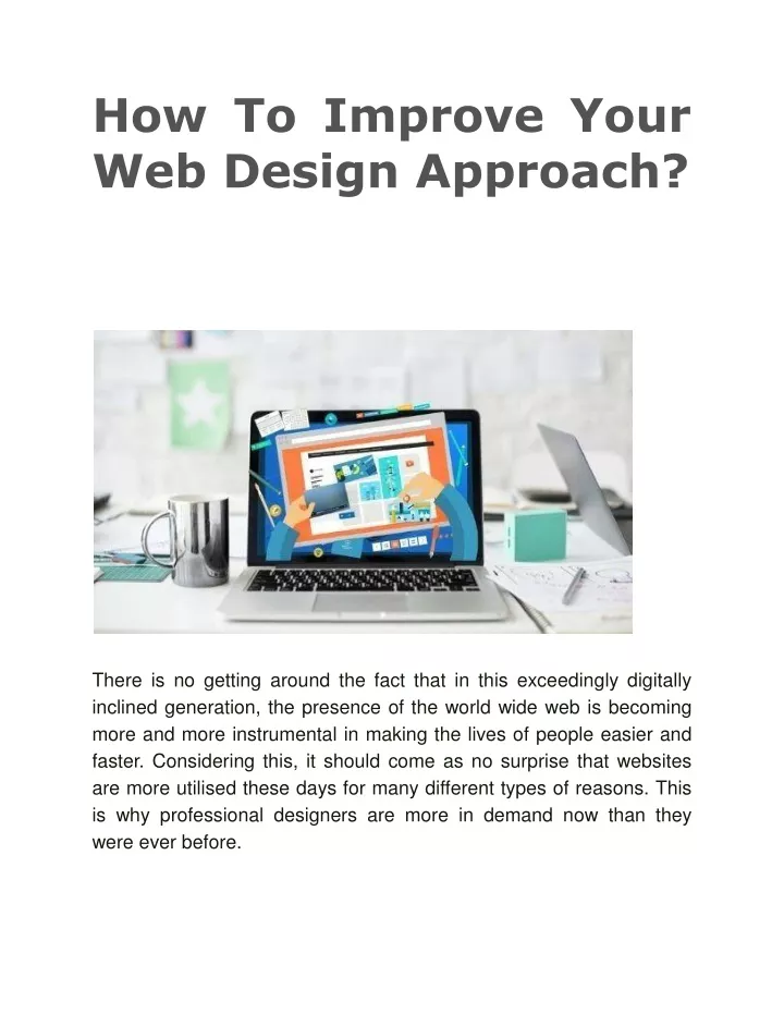 how to improve your web design approach