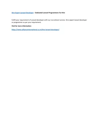 hire expert laravel developer dedicated laravel