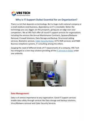 why is it support dubai essential