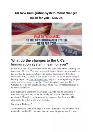 uk new immigration system what changes mean