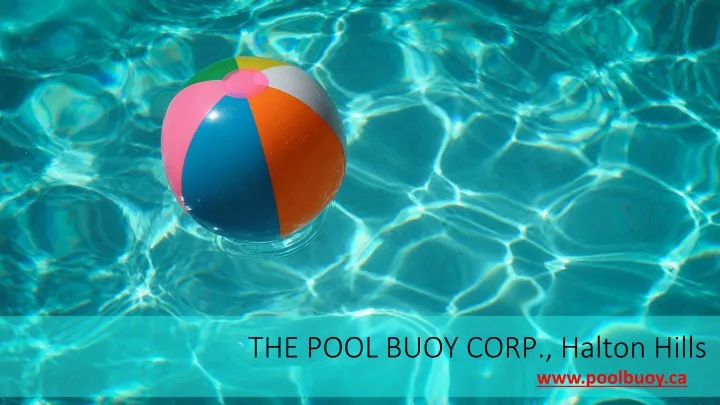 the pool buoy corp halton hills