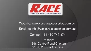 website www vancaraccessories com au