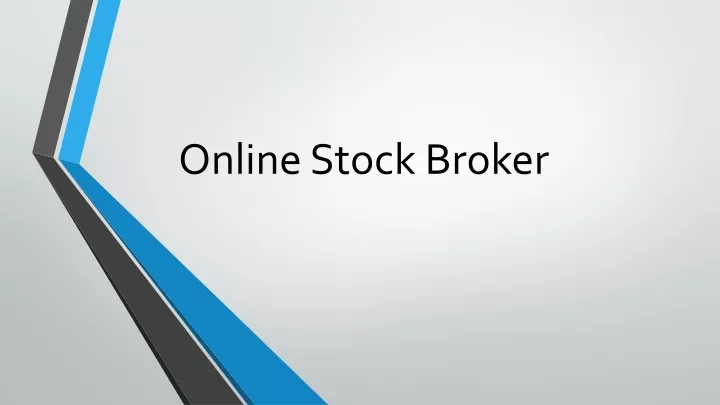 online stock broker