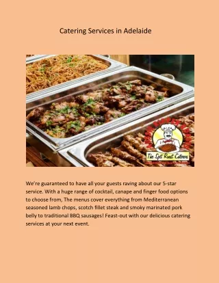 Catering Services in Adelaide