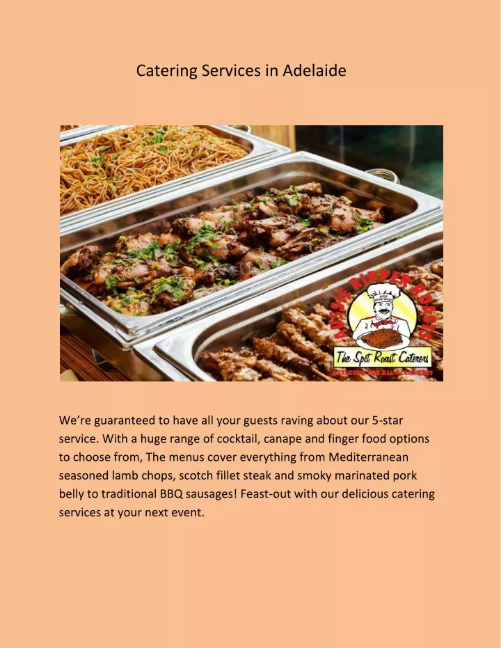 catering services in adelaide