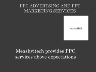 Best PPC advertising services providers-meashvitech.com