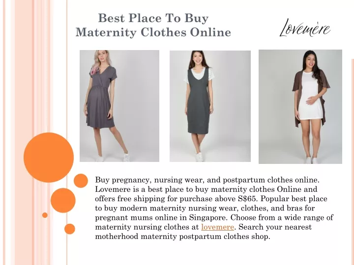 best place to buy maternity clothes online