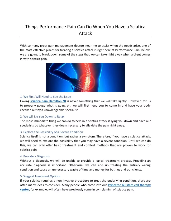 things performance pain can do when you have