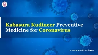 Corona virus prevention - Kabasura kudineer