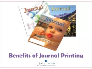 Benefits of Journal Printing Service