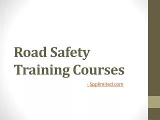 Road Safety Training Courses