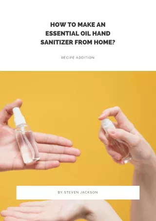 how to make an essential oil hand sanitizer from