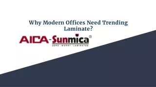 Why Modern Offices Need Trending Laminate