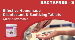 Effective Homemade Disinfectant & Sanitizing Tablets