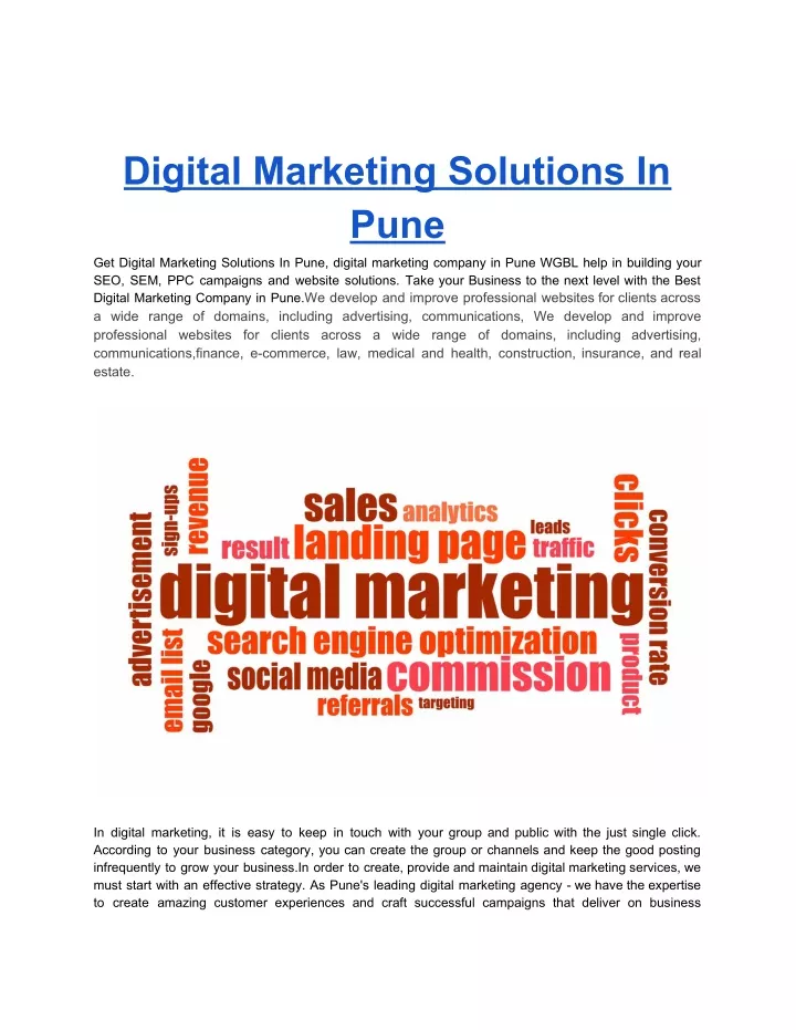 digital marketing solutions in pune