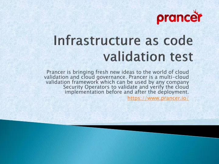 infrastructure as code validation test
