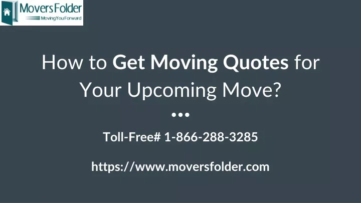 how to get moving quotes for your upcoming move