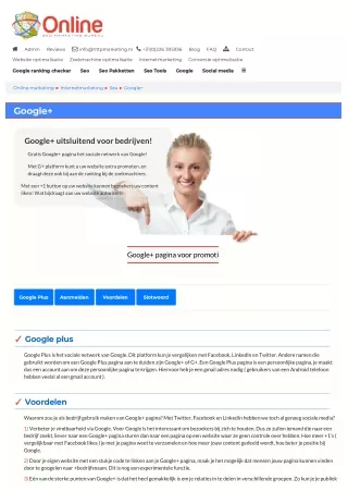 Google plus voor bedrijven