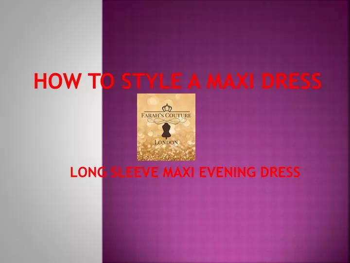 long sleeve maxi evening dress