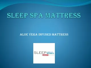 sleep spa mattress